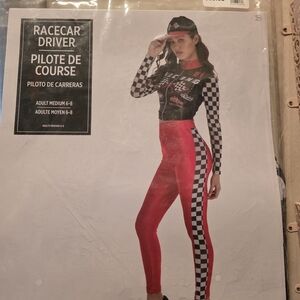 Racecar Driver Women's Red Jumpsuit